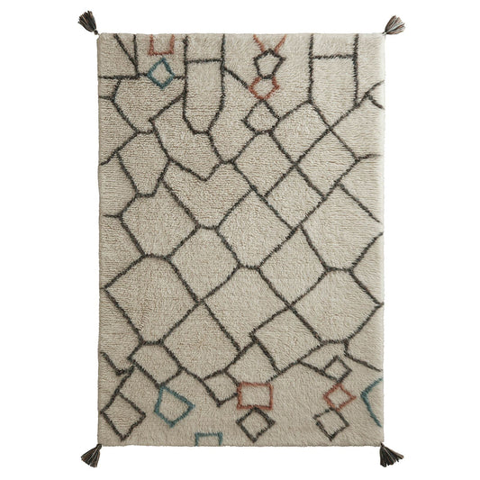 Origins Berber Knotted Chain Ivory/Multicm Rug