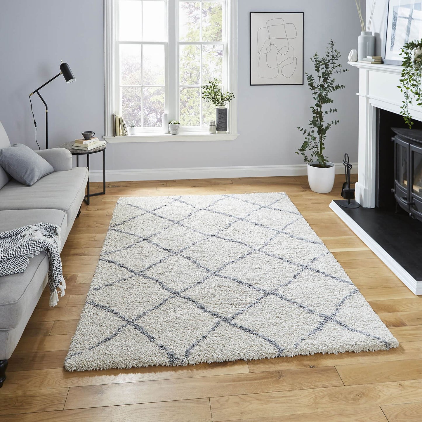 Scandi Berber G257 Cream/Grey Modern Rug