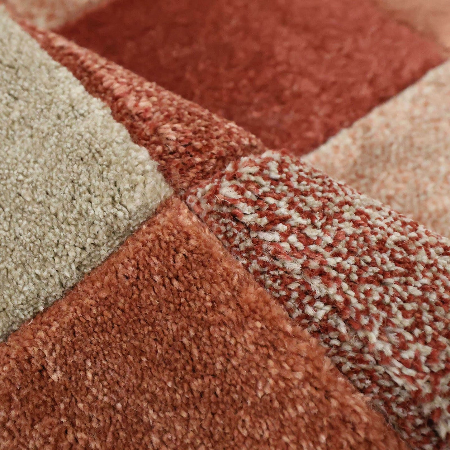 Newport Blocks Terracotta Blocks Rug