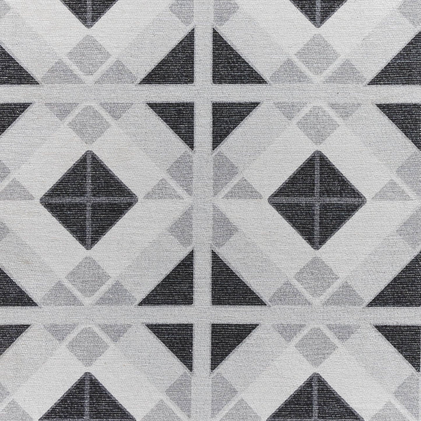 Victoria H1190 Grey/Light Grey Washable Rug - 75 x 230cm Hall Runner