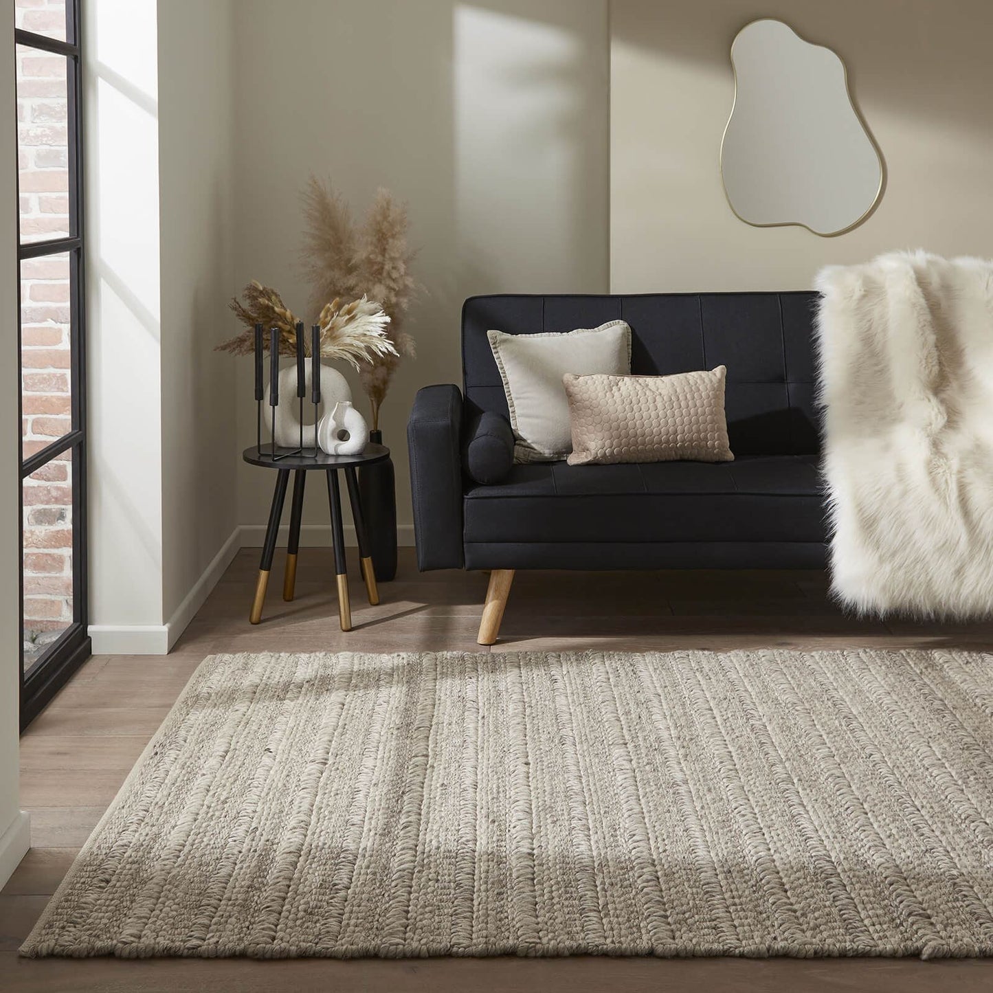 Savannah Taupe Textured Rug