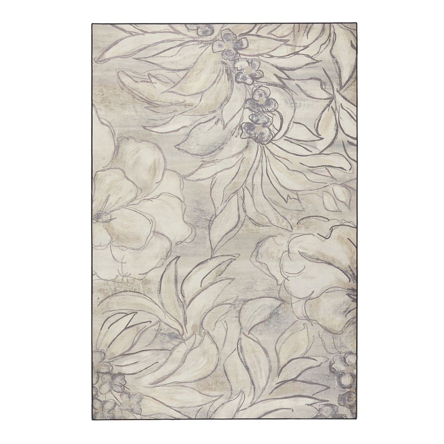 Hug Rug Eco-Washable Art Floral Rug