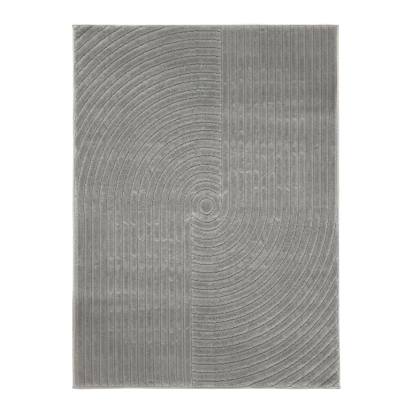 Malmo Knot Grey Contemporary Rug