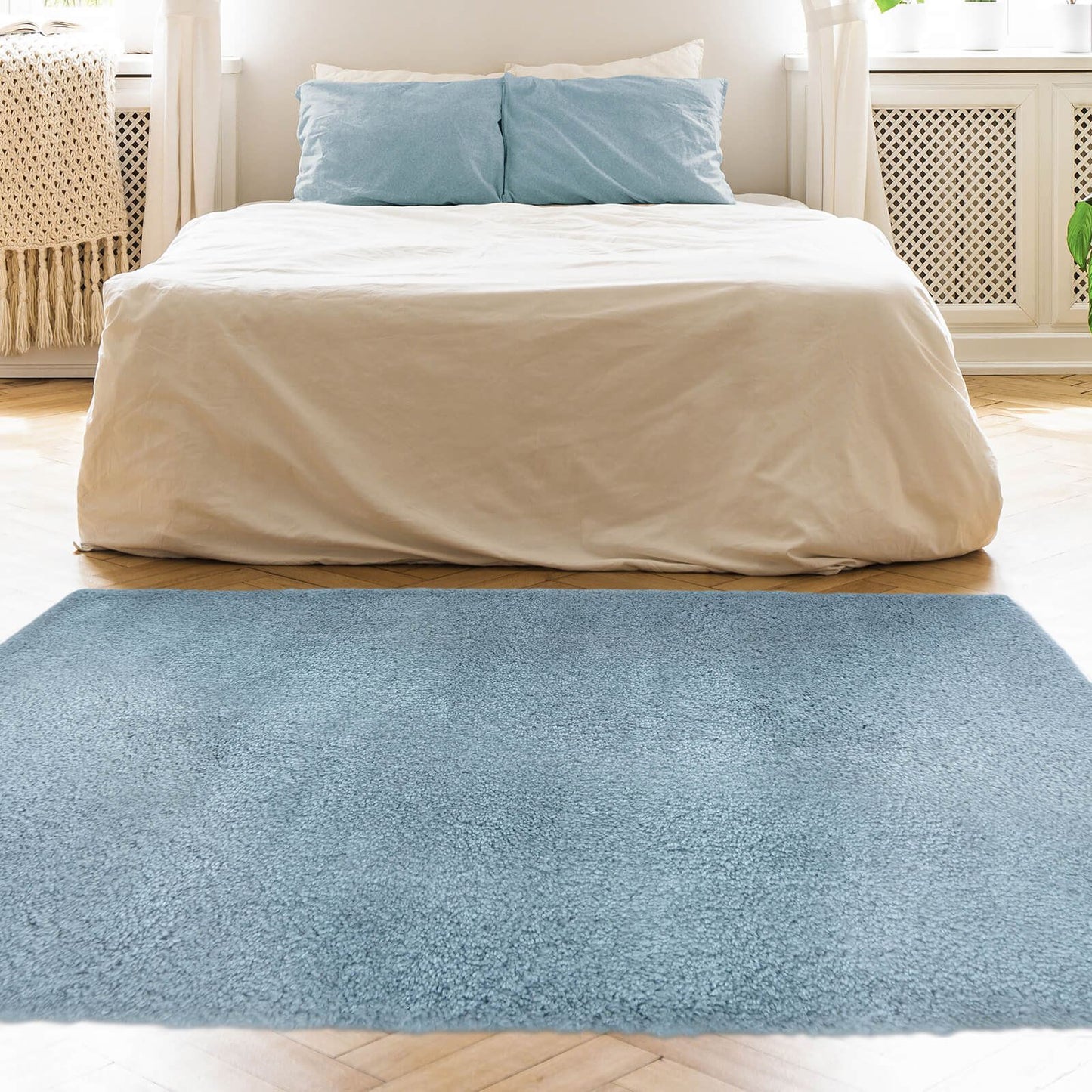 Snug Denim Plain Rug