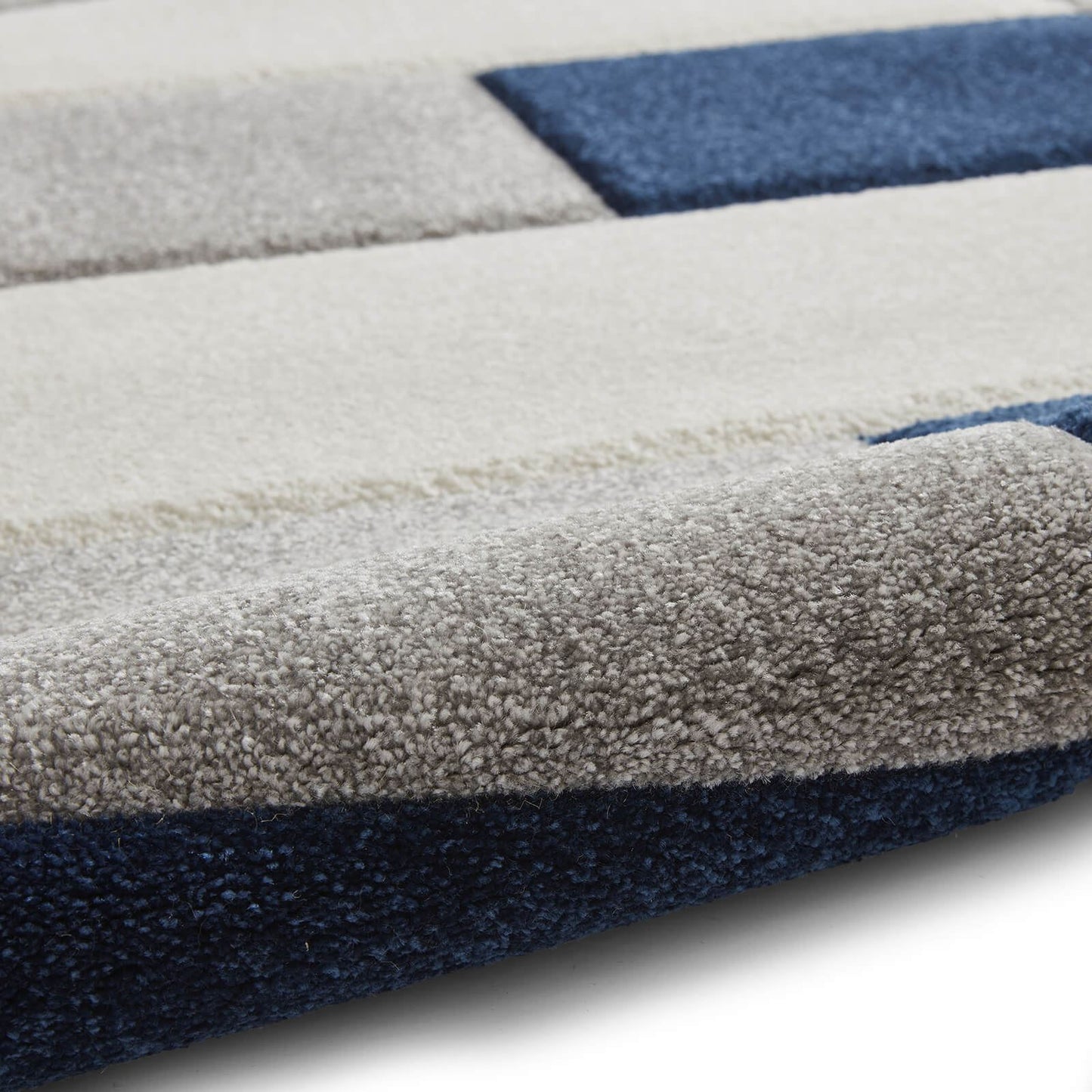 Brooklyn BRK04 (24368) Grey/Navy (24368) Modern Rug