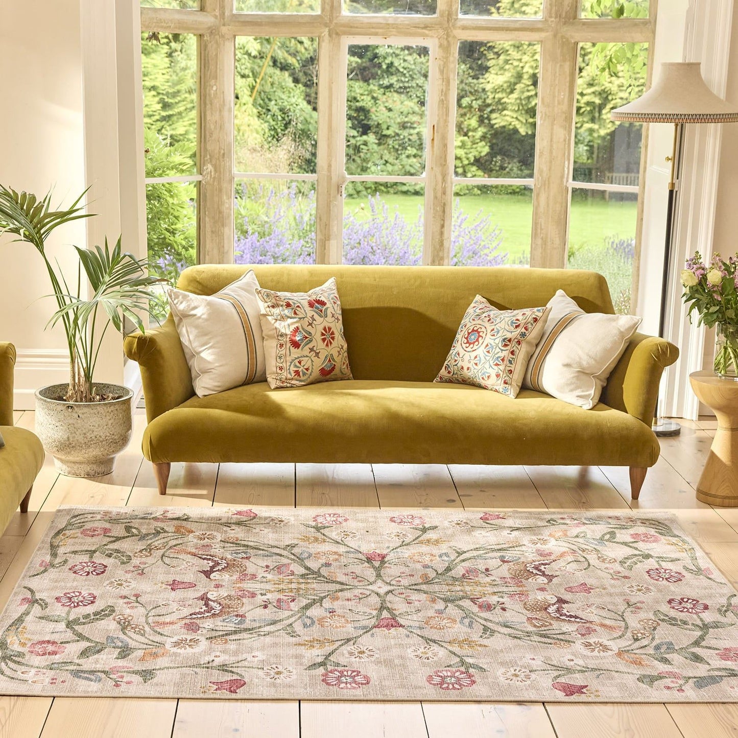 Hug Rug Eco-Washable Heritage Garden Rug