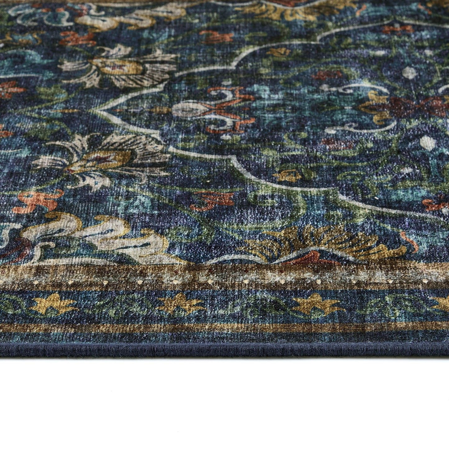 Hug Rug Eco-Washable Midnight Paisley Rug