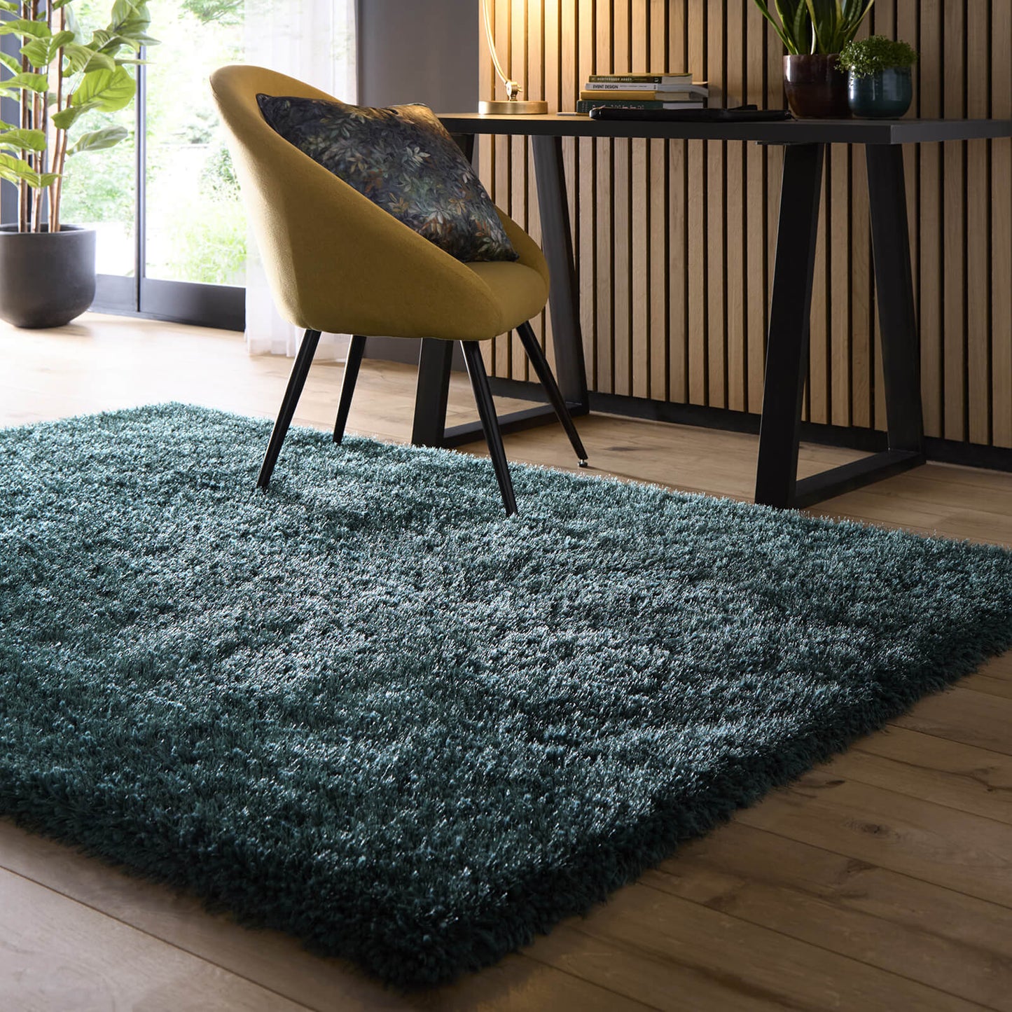 Chicago Forest Green Shaggy Rugs