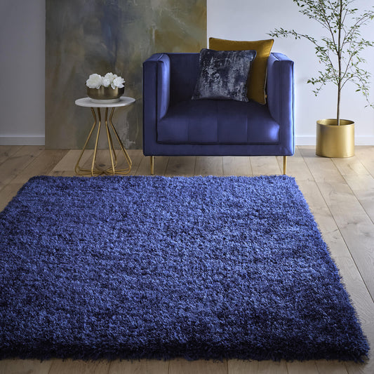 Chicago Indigo Shaggy Rugs