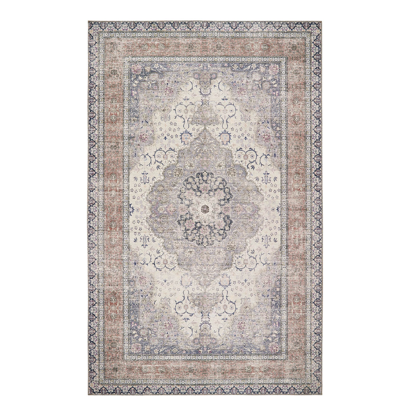 Washable Oakham Multi Traditional Rugs