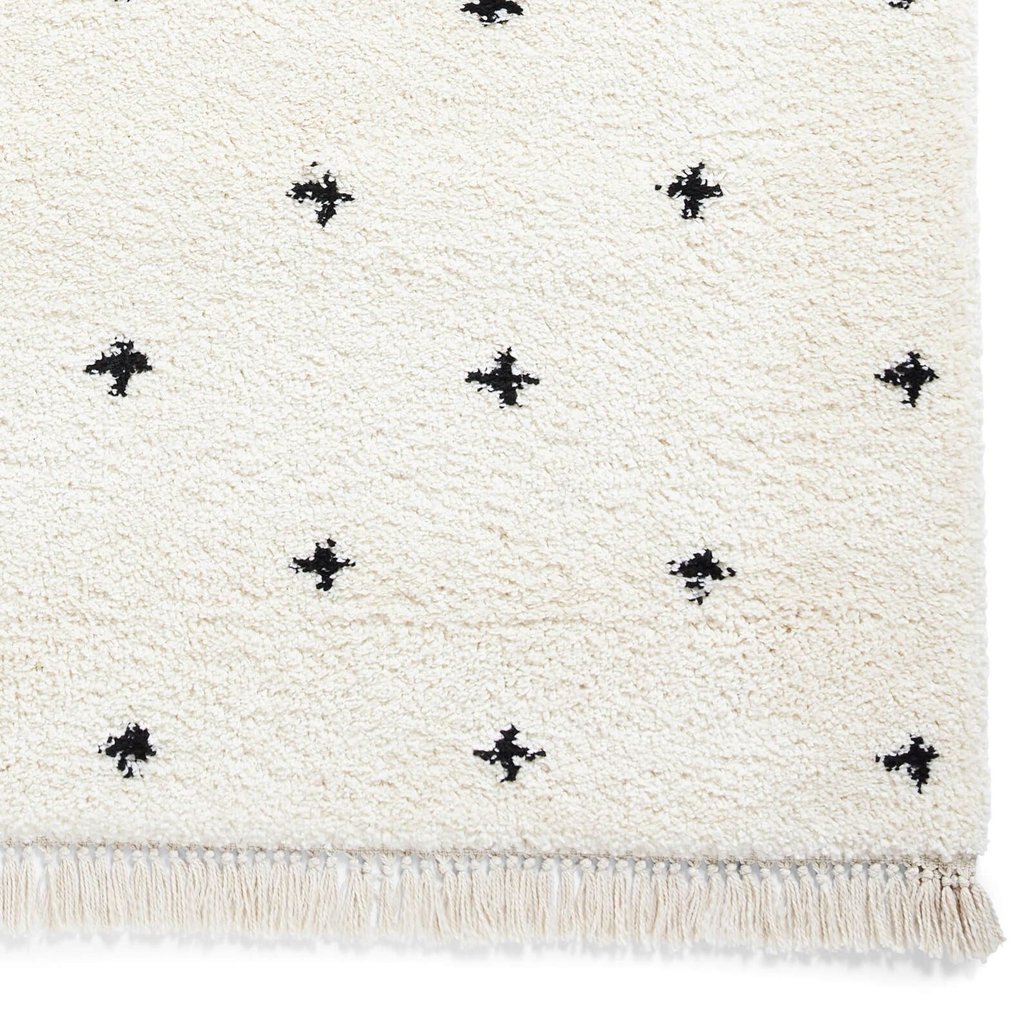 Boho A475 White/Black Modern Rug