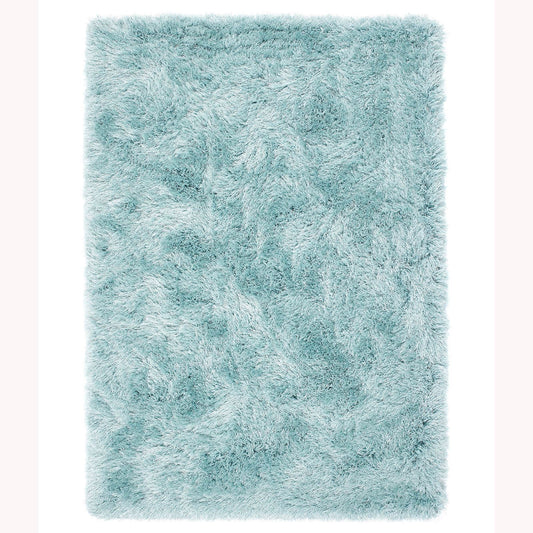 Contemporary Extravagance Plain Supersoft Shaggy Haze Rugs 60X120Cm
