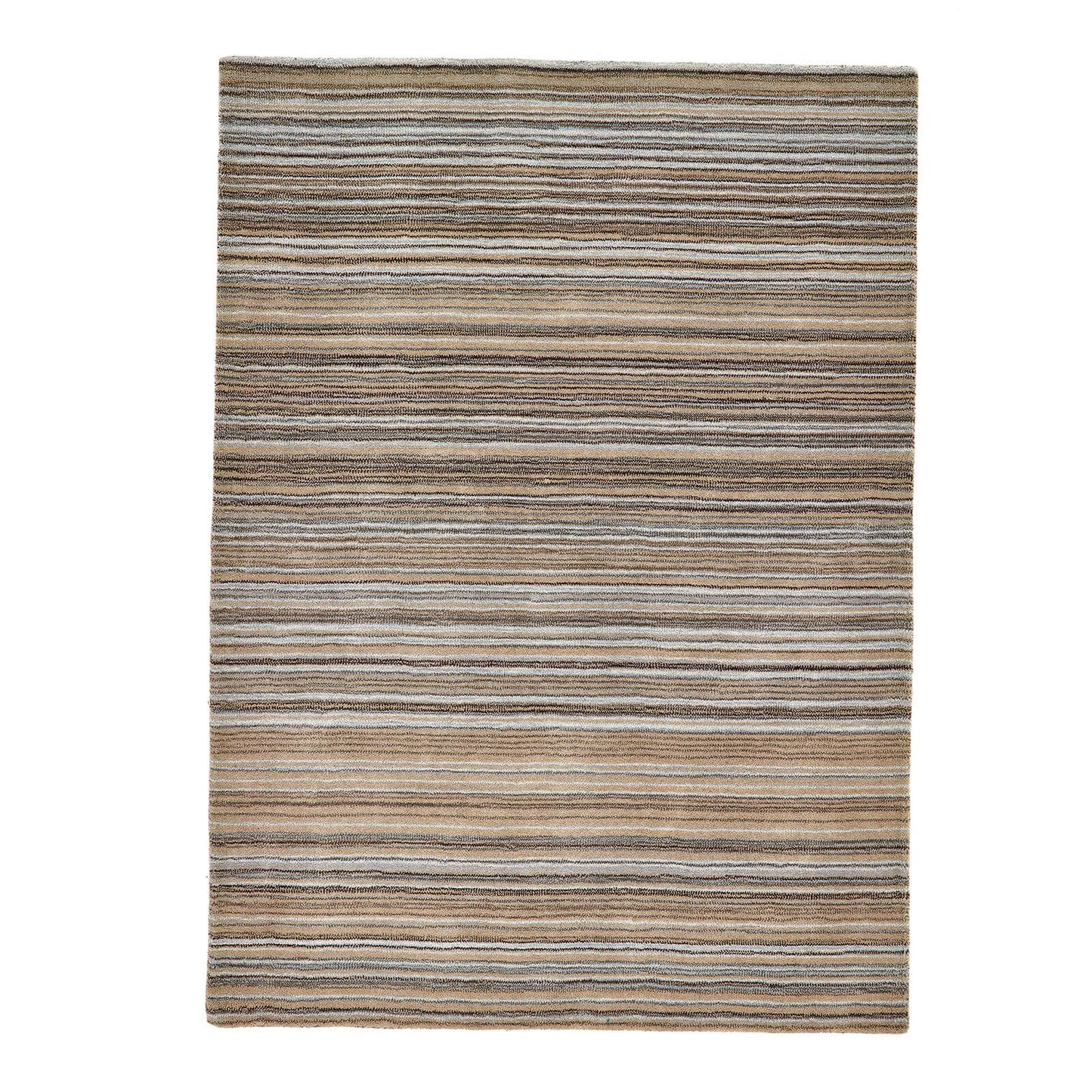 Fine Stripes Beige Modern Rugs