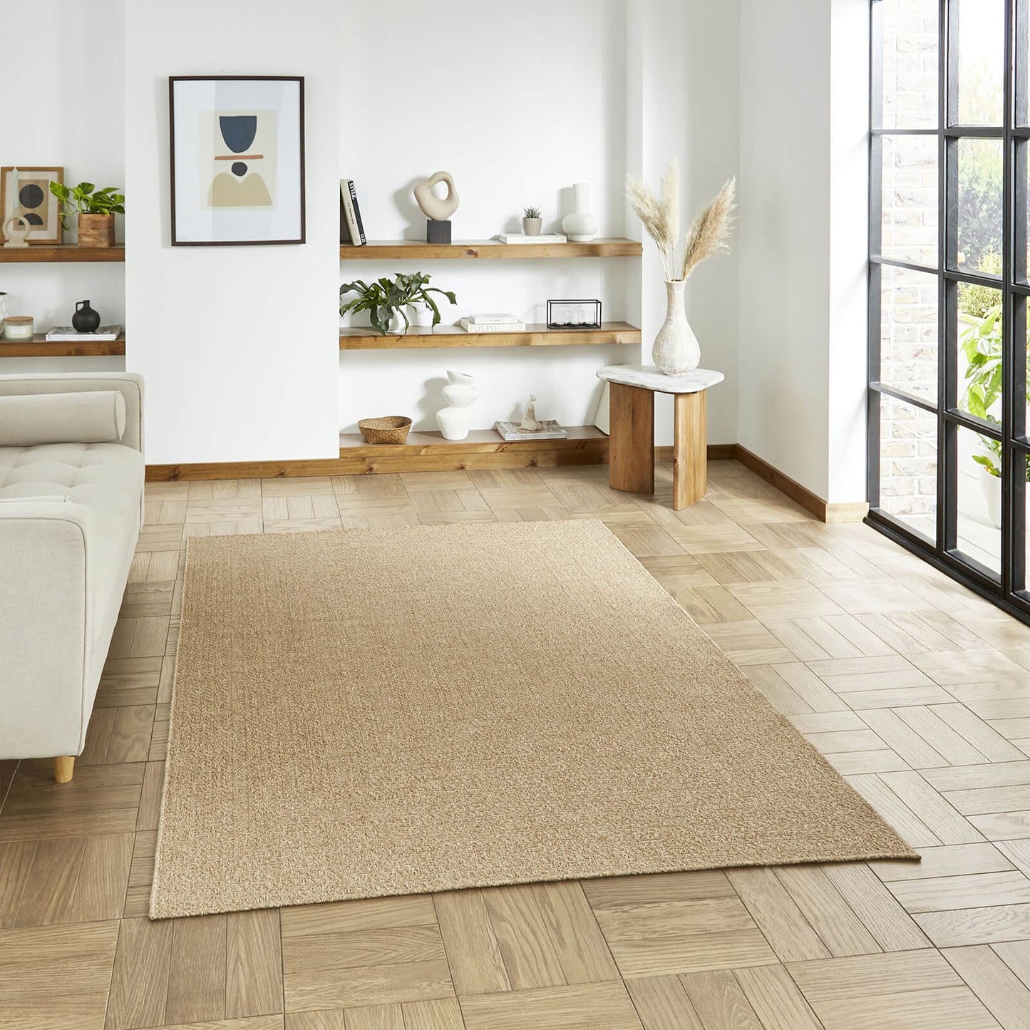 Nomad 5014 Brown Modern Rug - 200 x 290cm (6ft 6" x 9ft 6")