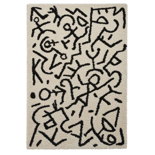 Royal Nomadic A637 White/Black Modern Rug