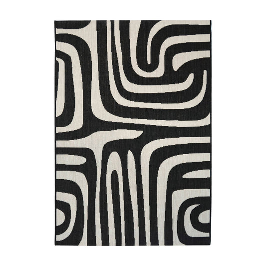 County Zebra Black Animal Rug