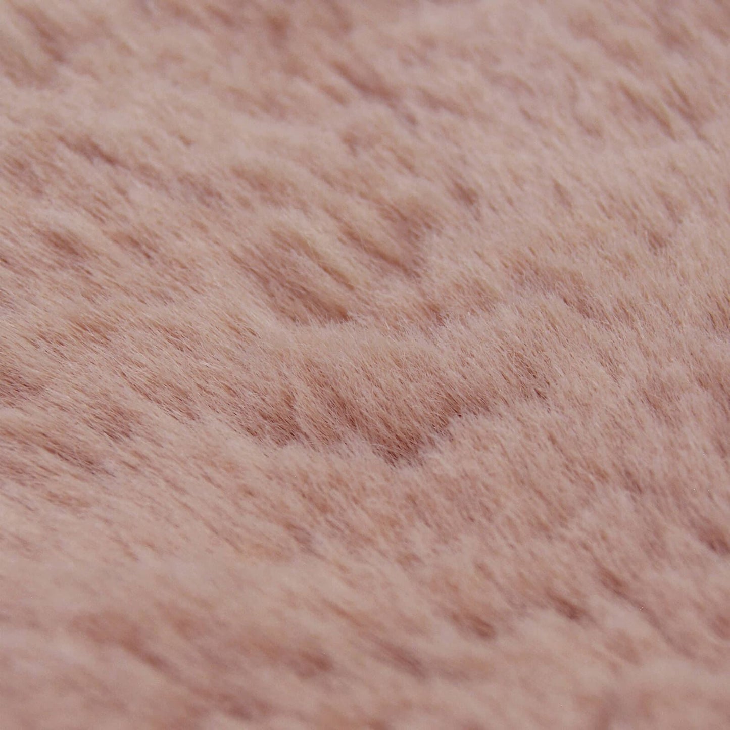 Luxury Faux Fur Blush Plain Rug