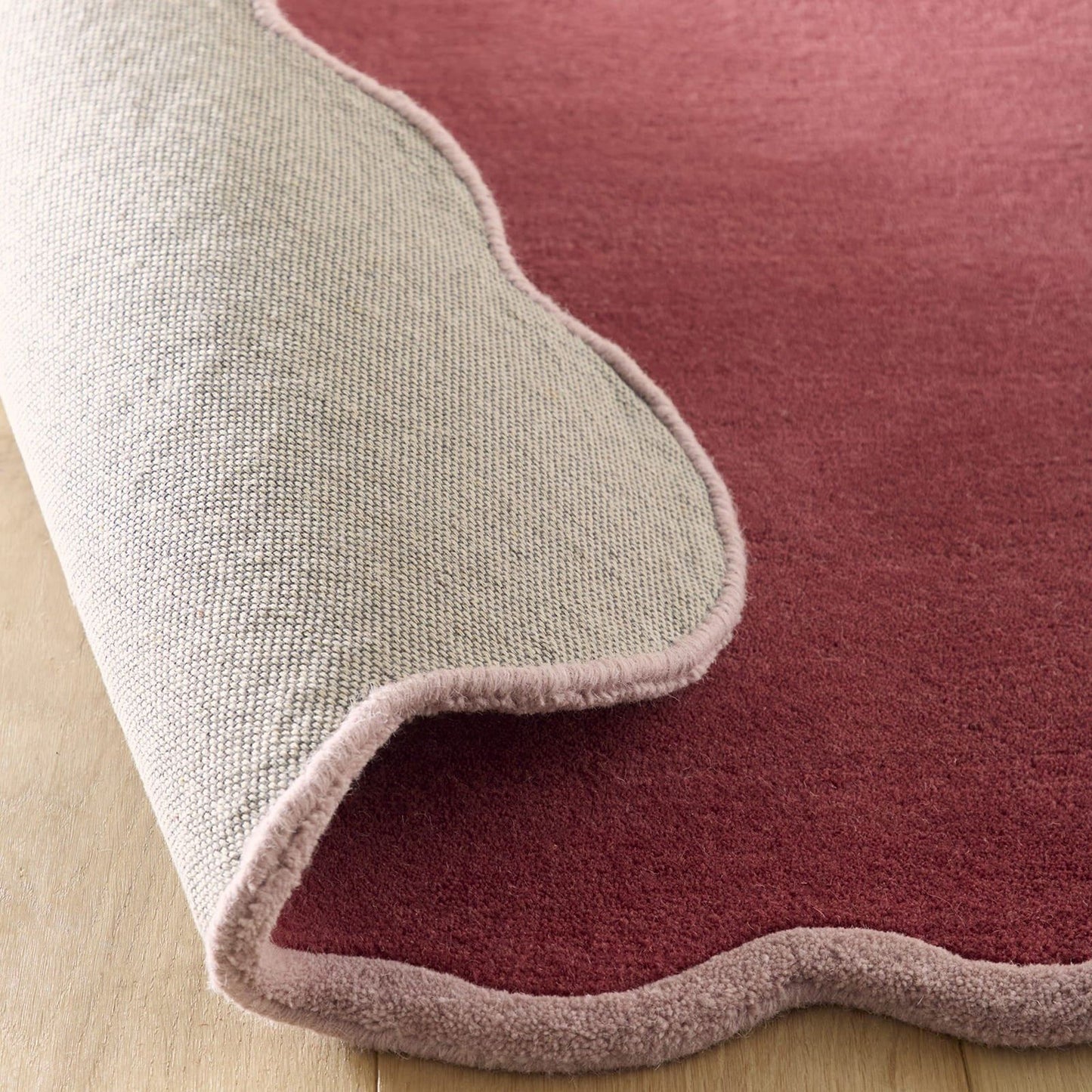Origins Scalloped Elsie Coral/Lilac Rug