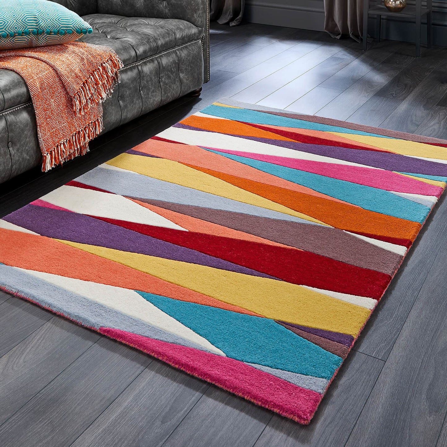 Shard Brights Multi Modern Rugs