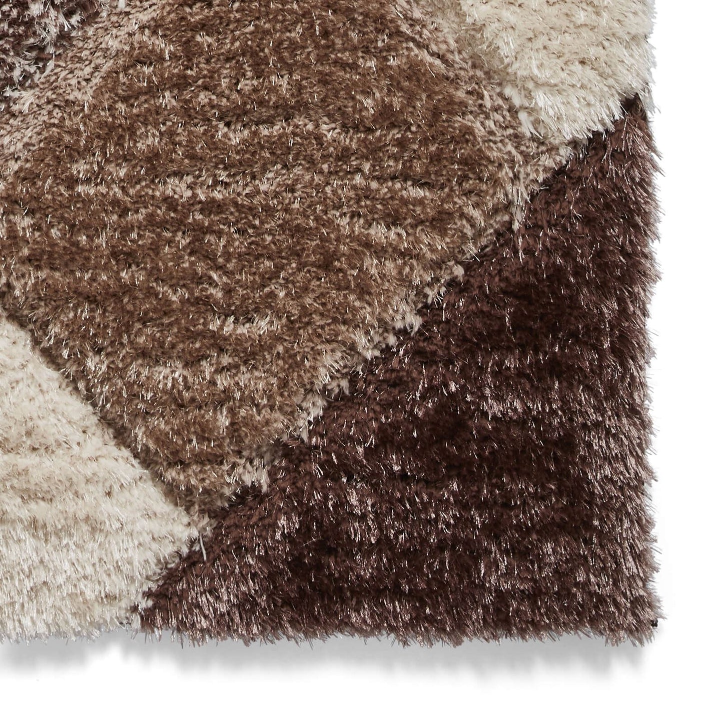 Olympia 2239 Beige/Brown Shaggy Rug