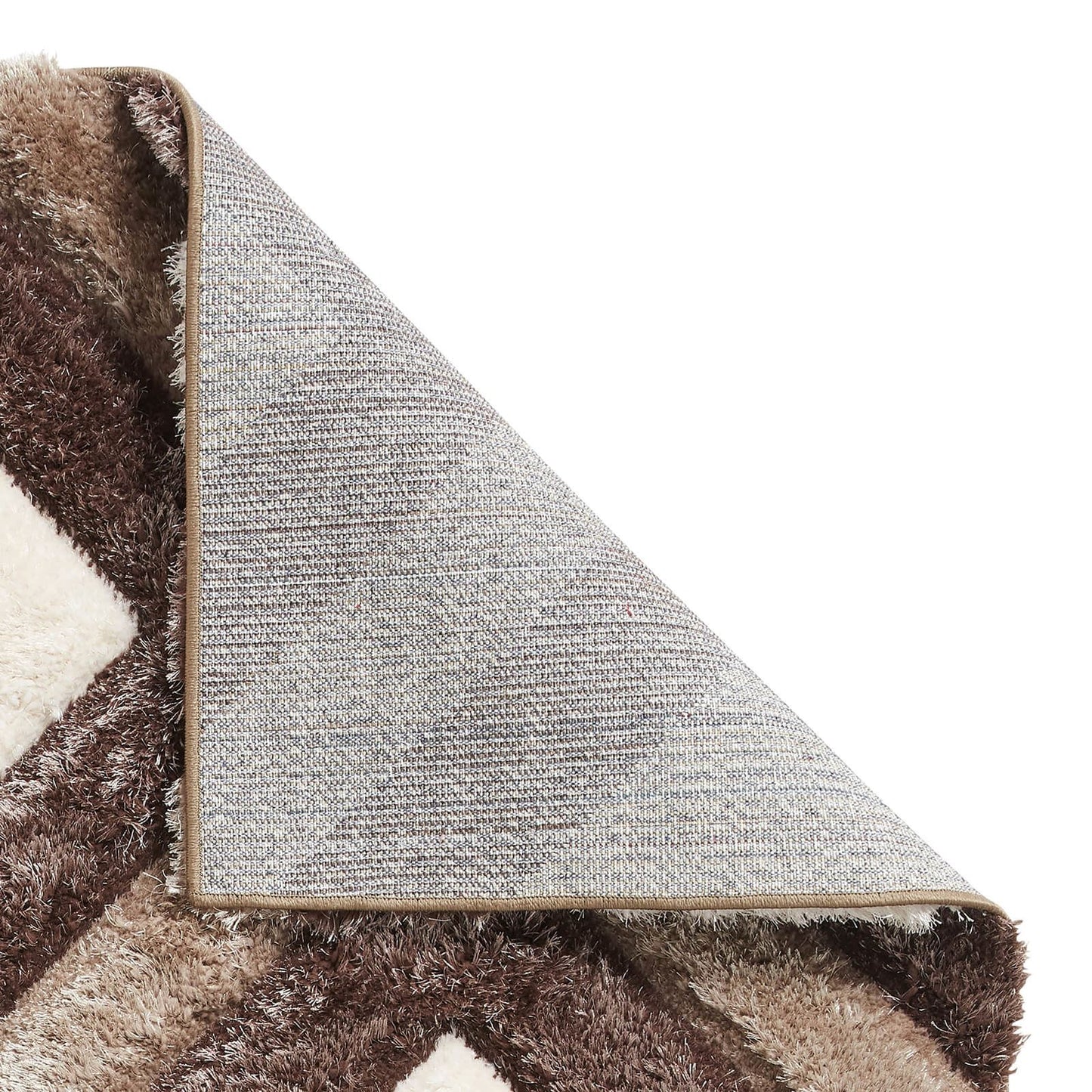 Olympia GR224 Beige/Brown Shaggy Rug