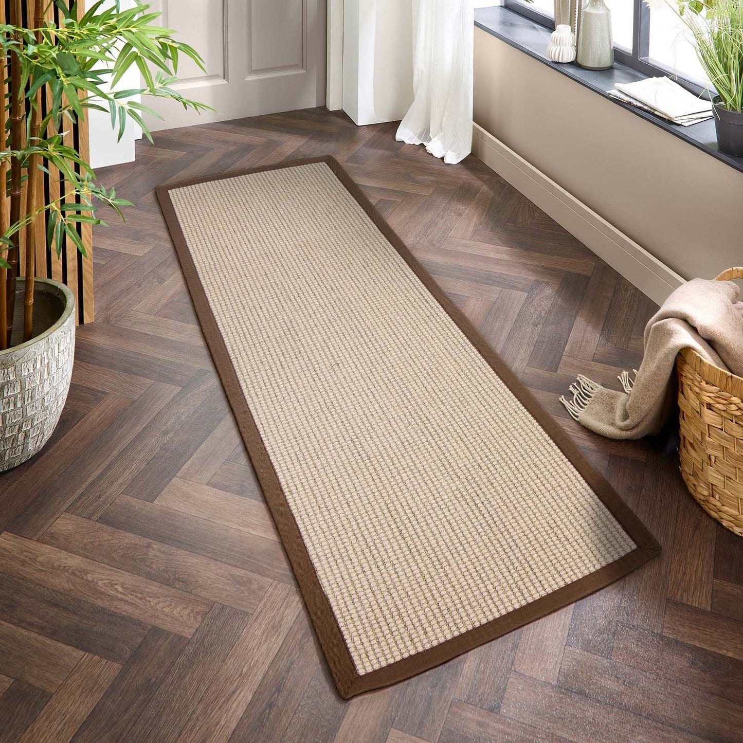 Origins Sisal Boucle with Mocha Border 67x200