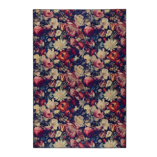 Hug Rug Eco-Washable Dark Florals Rug