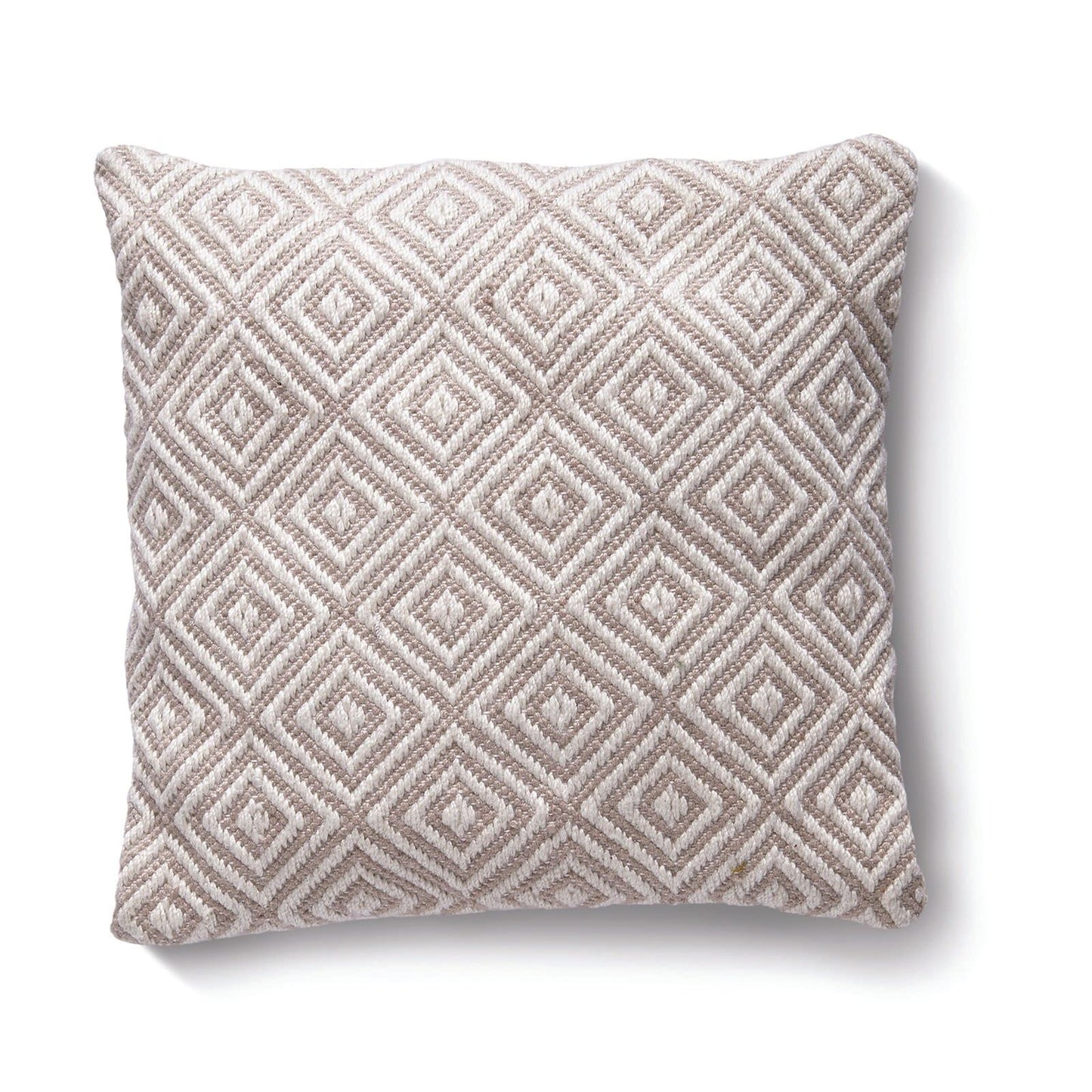 Hug Rug Woven Diamond Cushion Natural 45X45 Rug