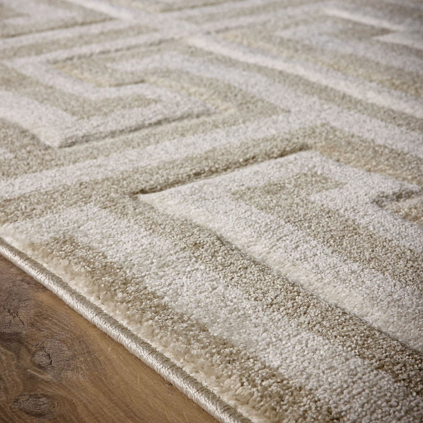 Origins Greek Key Cream Light Beige Rug