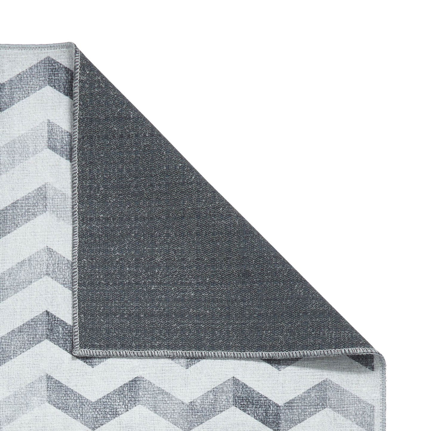 Coral H1059 Grey Modern Washable Rug