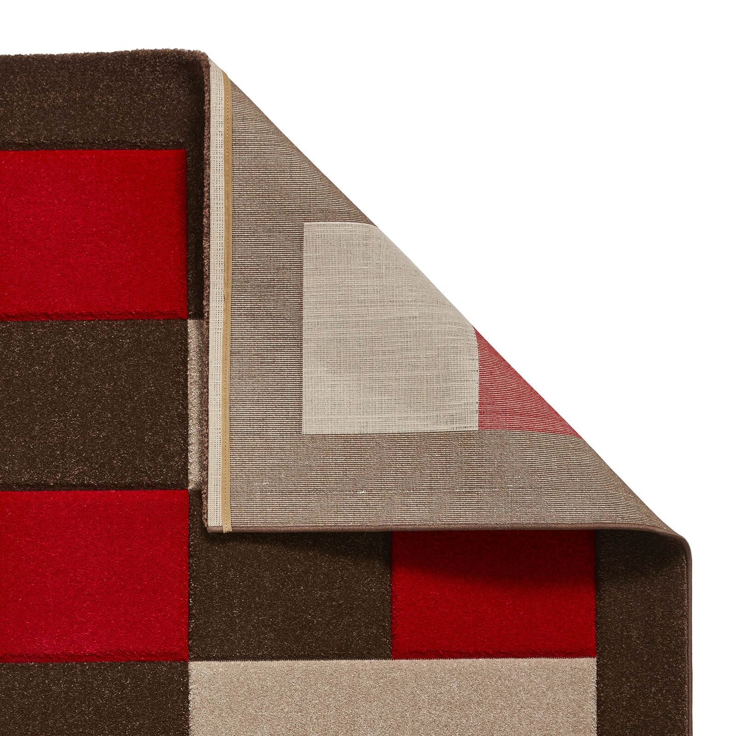 Brooklyn BRK04 (24368) Brown/Red Modern Rug