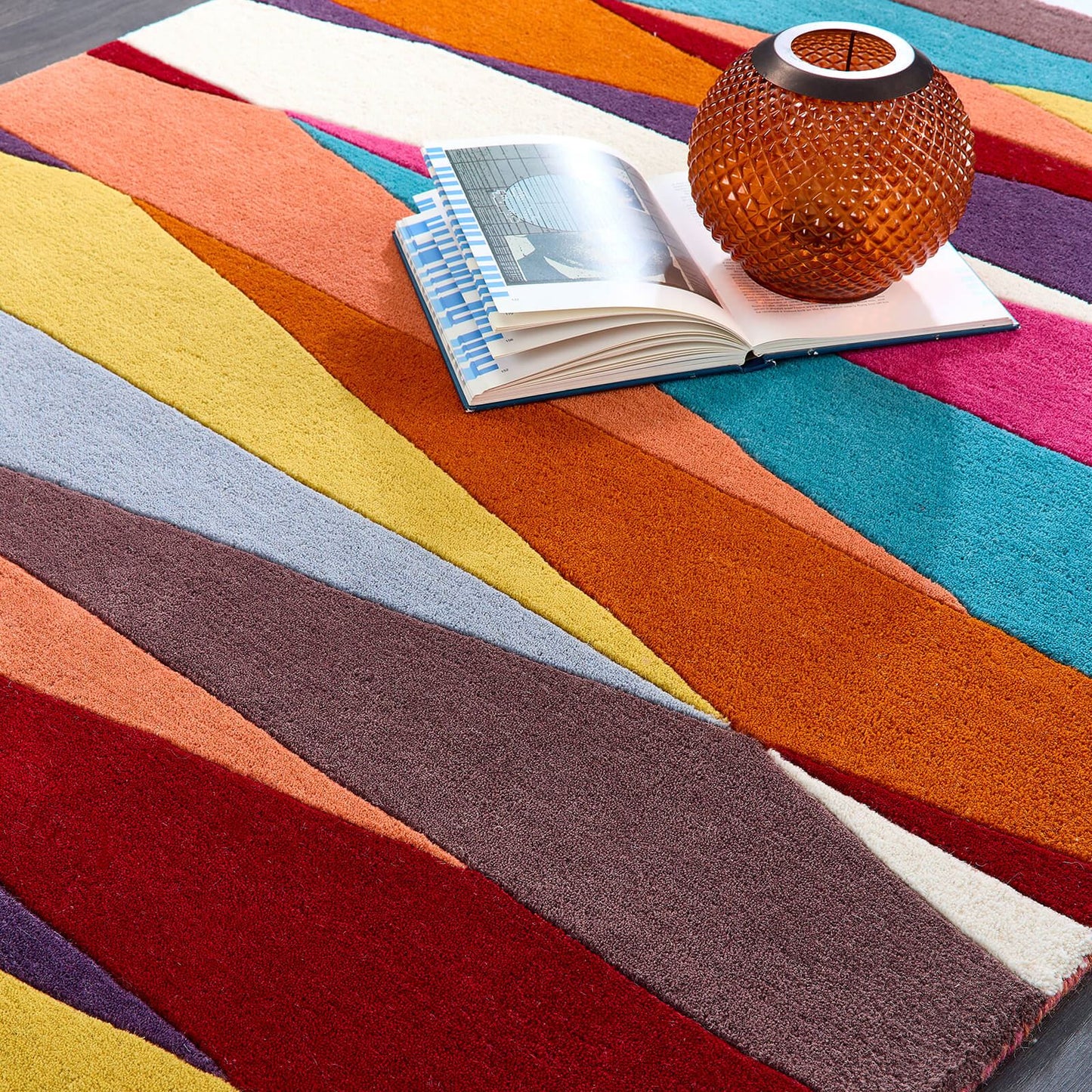 Shard Brights Multi Modern Rugs