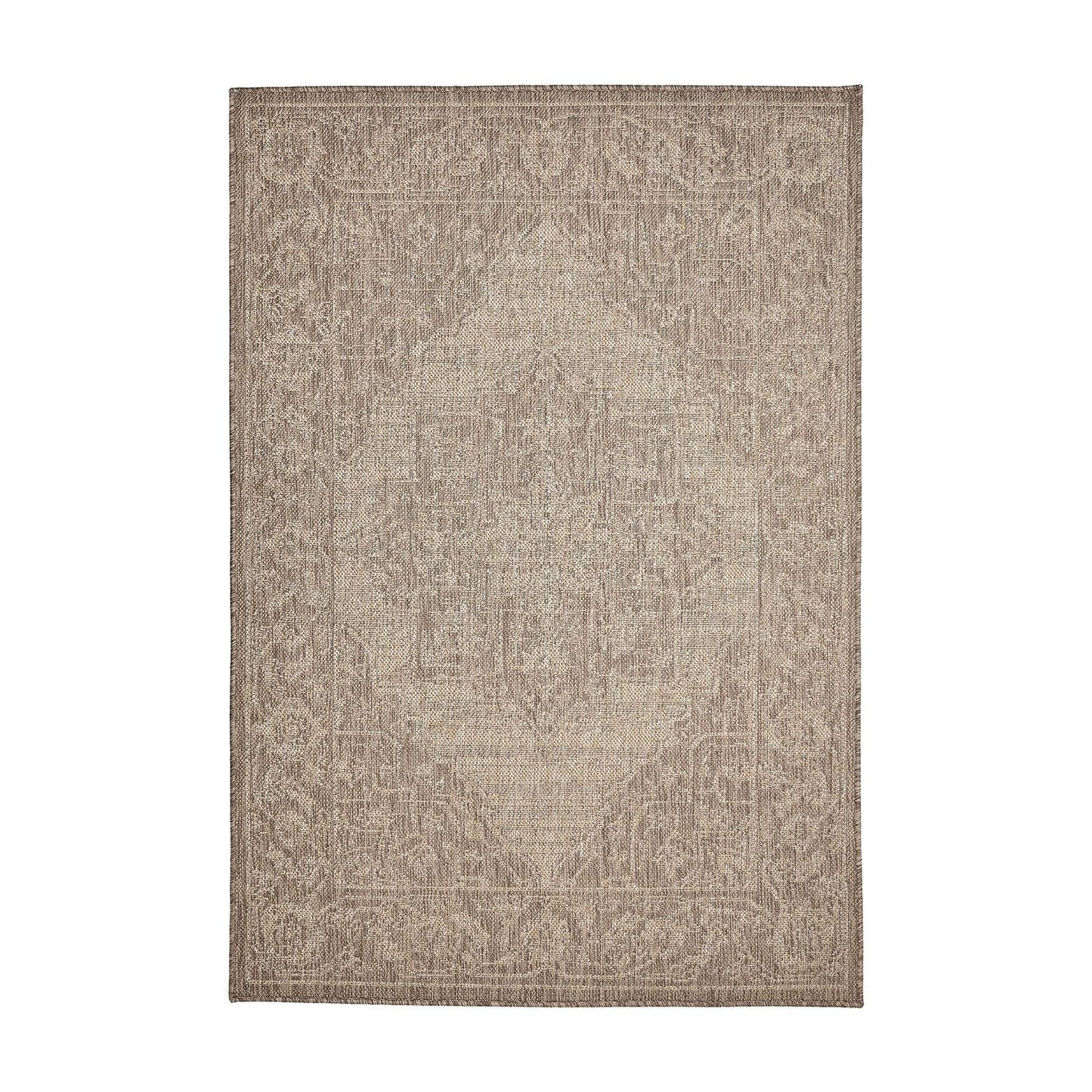 Flatweave Gel Medallion Latte Rug