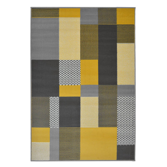 Maestro Montreal Ochre Blocks Rug