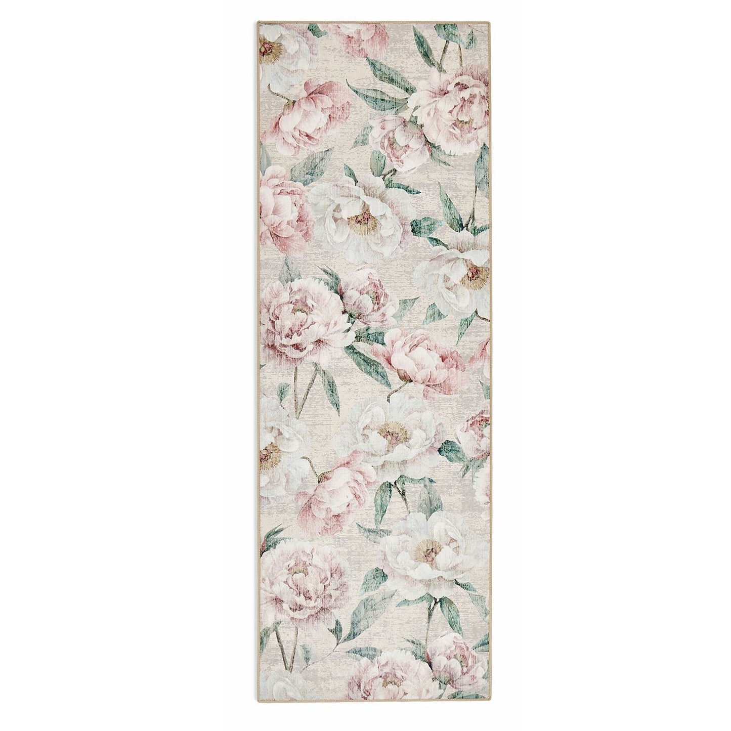 Hug Rug Eco-Washable Blooming Peonies Oyster Pink Rug