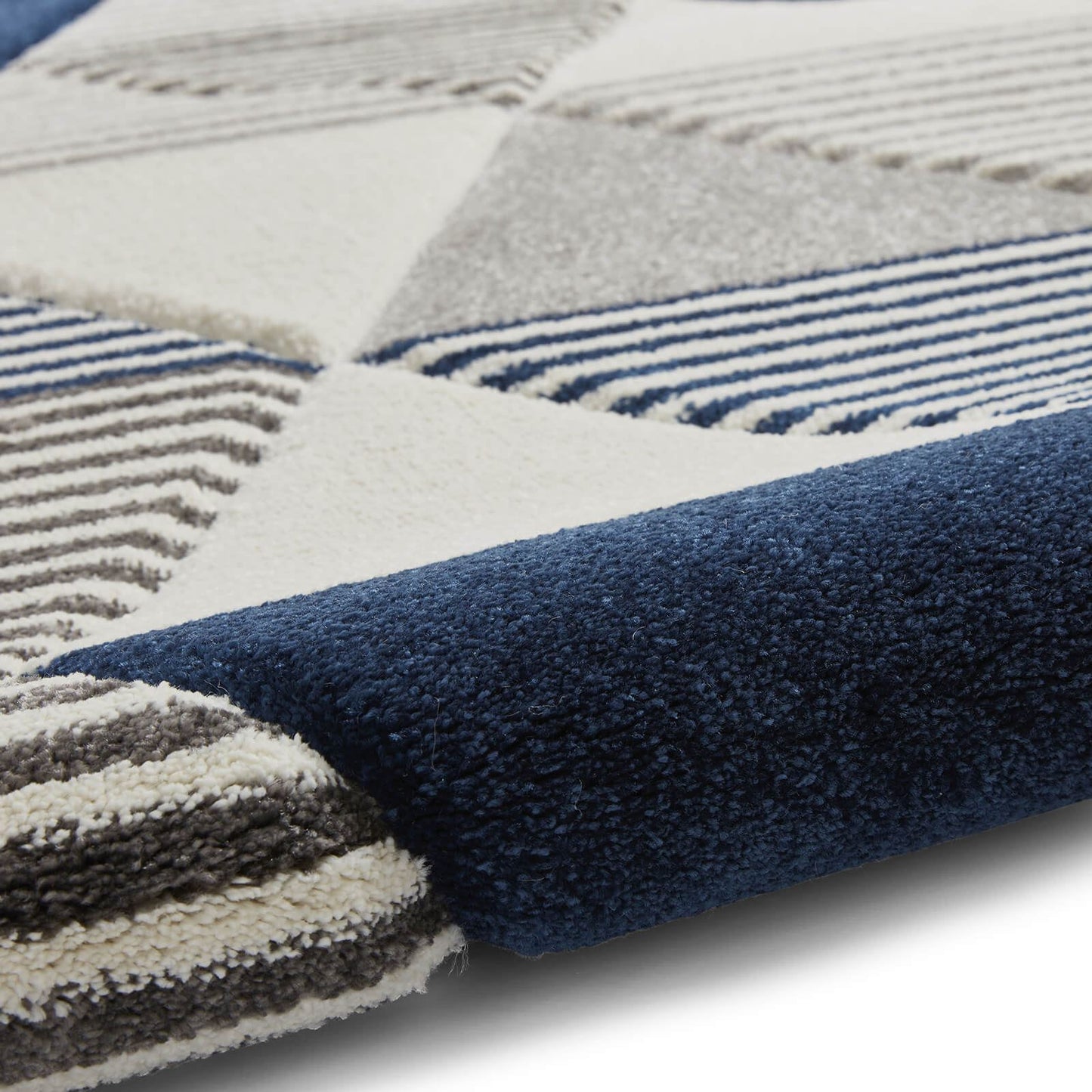 Brooklyn BRK15 (24369) Grey/Navy (24369) Modern Rug