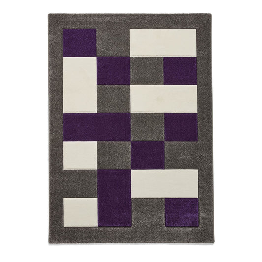 Brooklyn BRK04 (24368) Grey/Purple Modern Rug