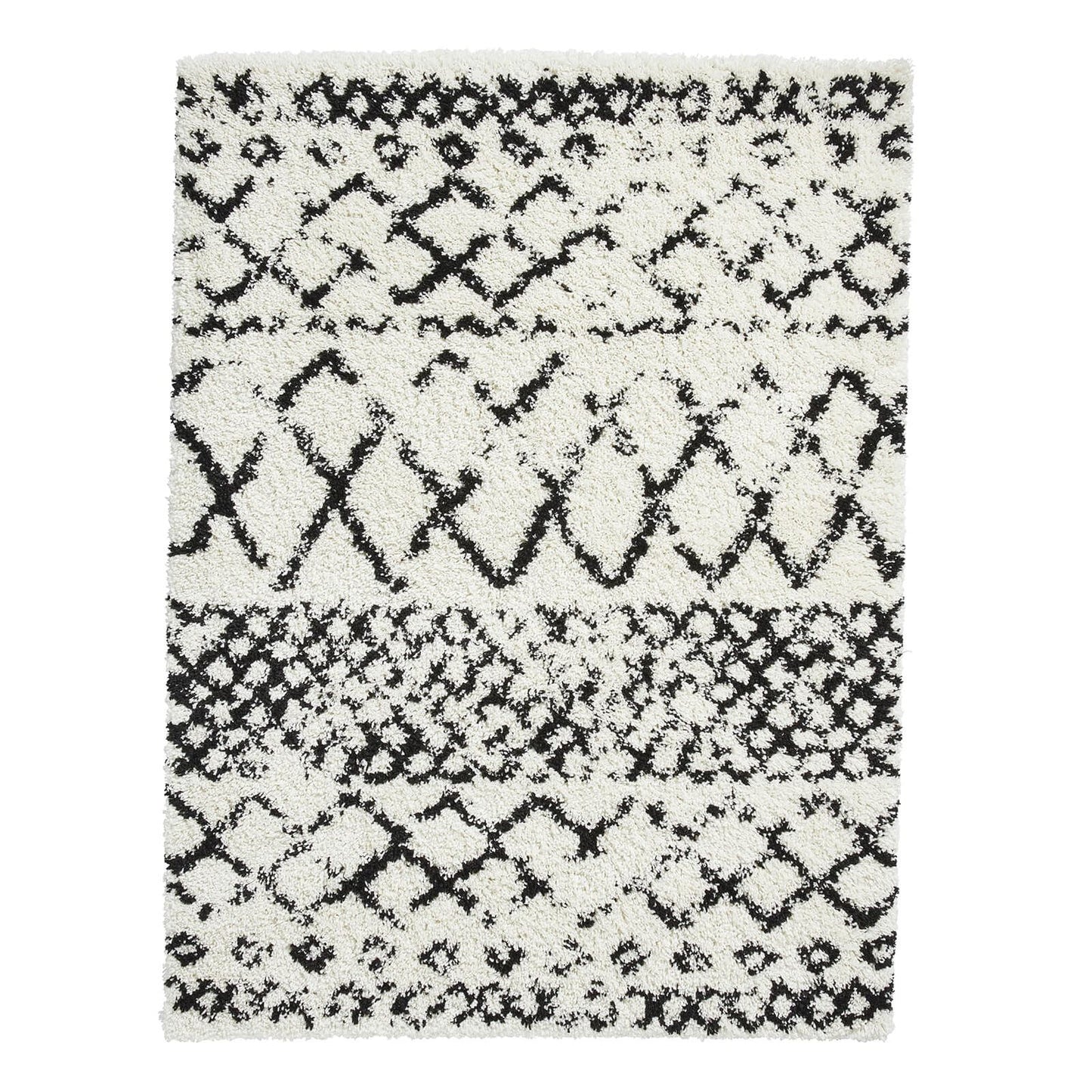 Scandi Berber G272 White/Black Modern Rug