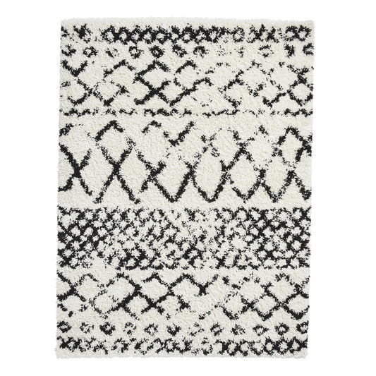 Scandi Berber G272 White/Black Modern Rug