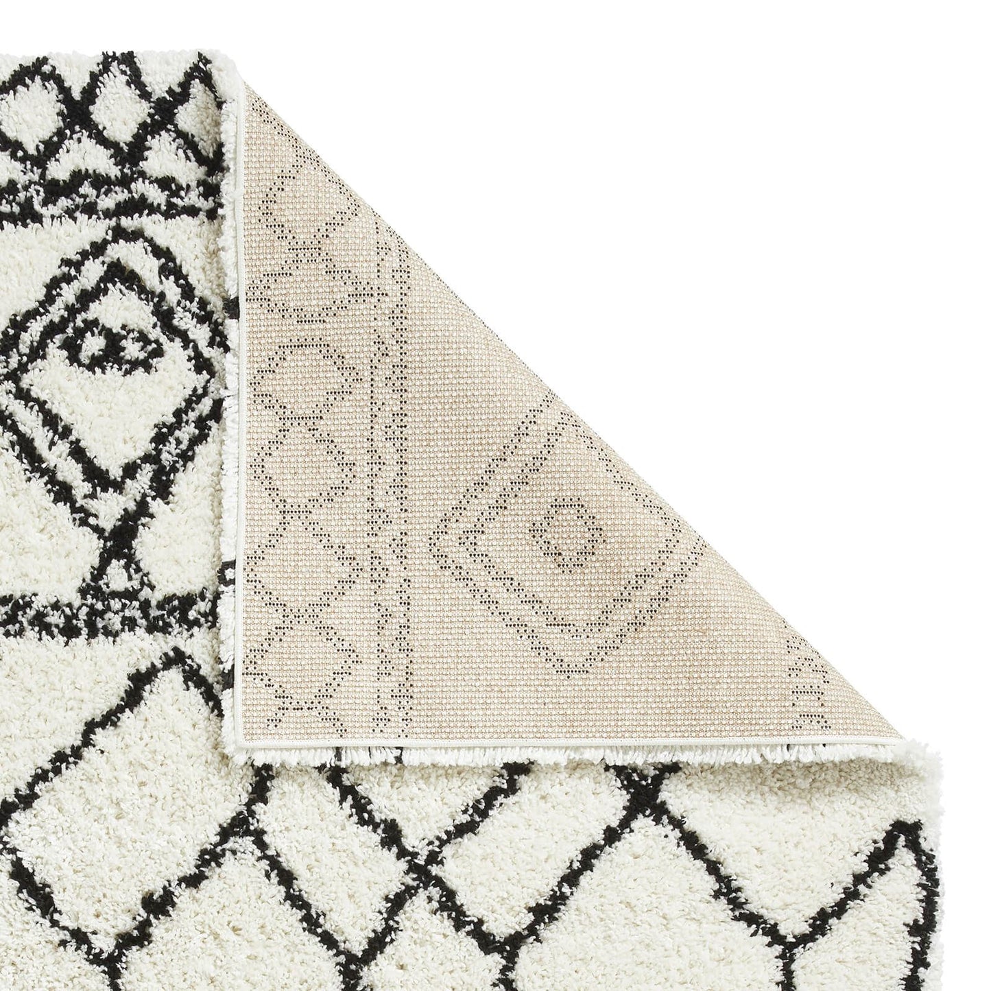 Scandi Berber G276 White/Black Shaggy Rug