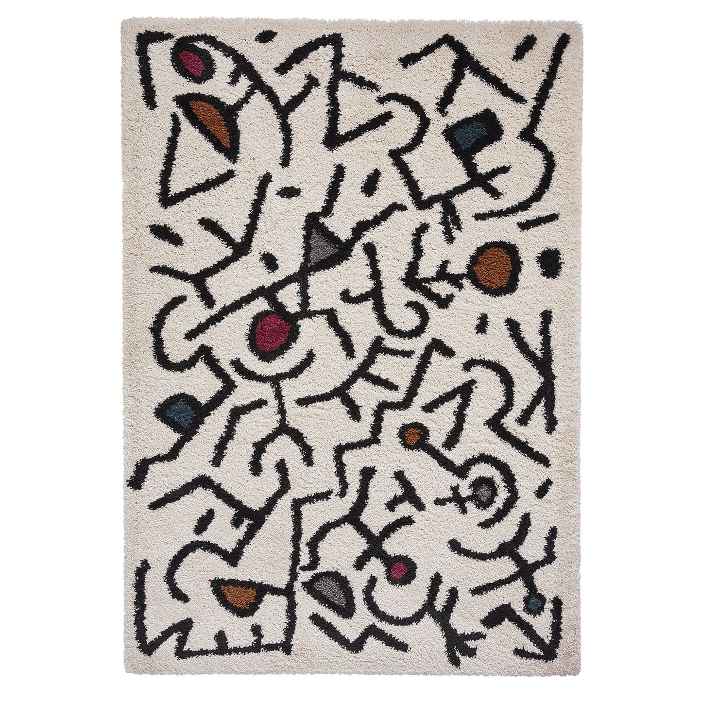 Royal Nomadic A637 Cream/Black/Multi Modern Rug