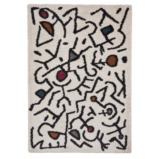 Royal Nomadic A637 Cream/Black/Multi Modern Rug