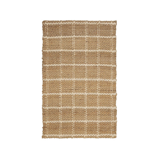 Jute Check Natural Rug