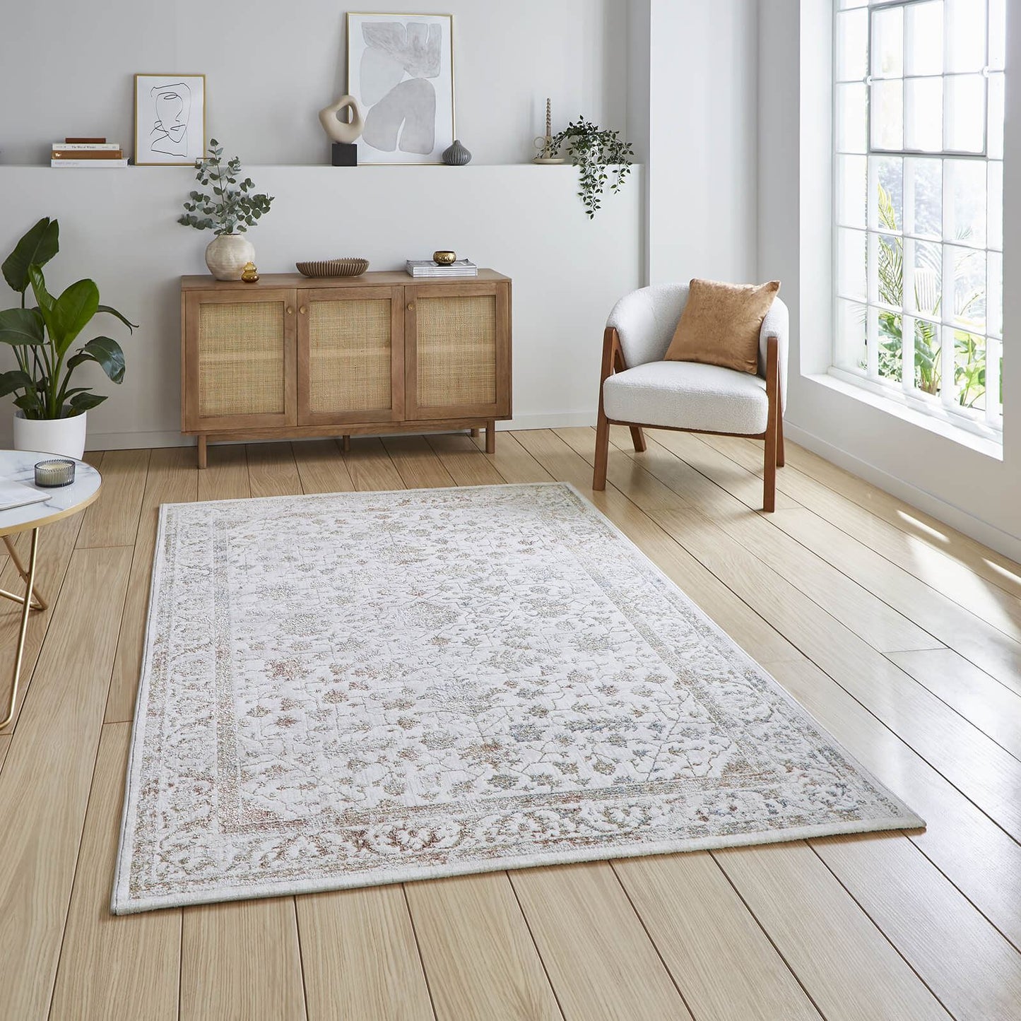 Creation 50112 Beige/Multi Modern Rug