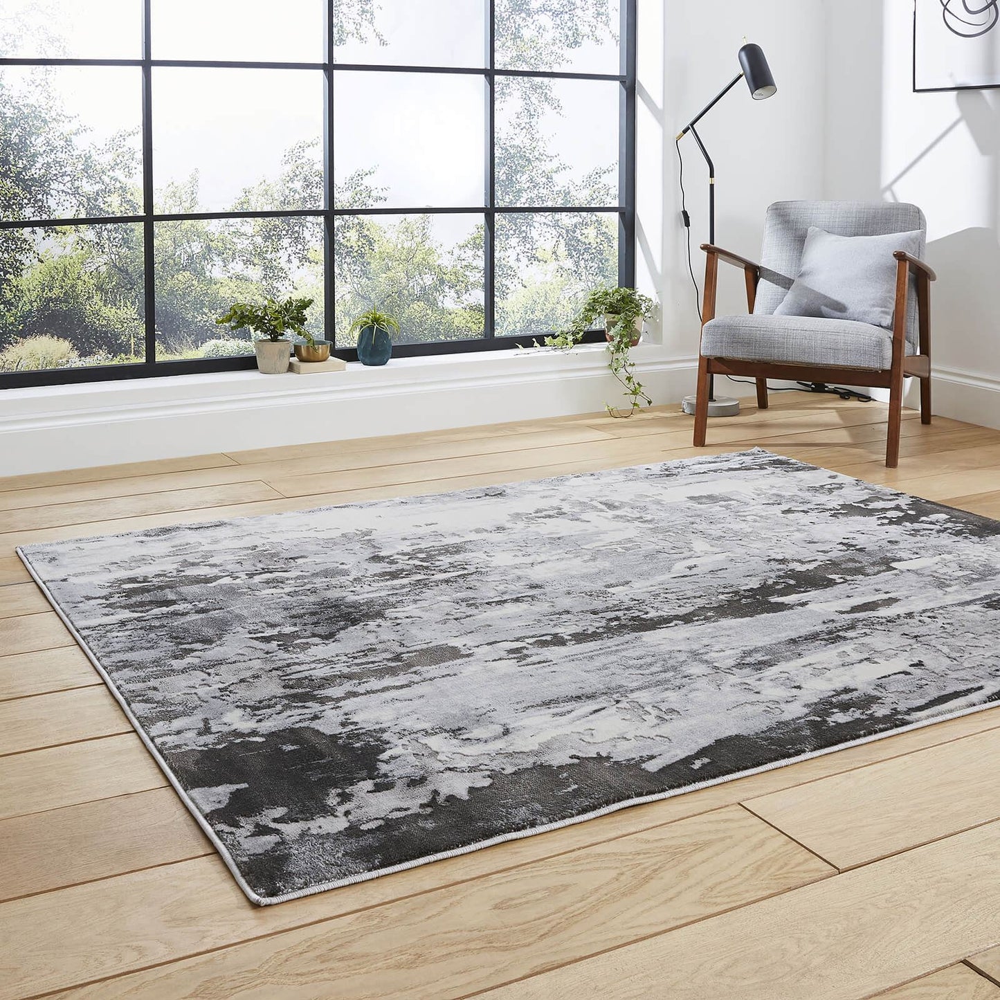 Apollo GR584 Grey Modern Rug