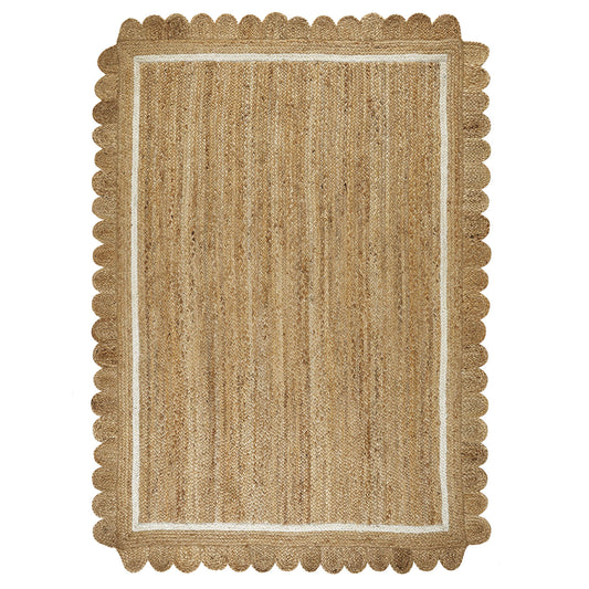 Naturals Border Natural/Bleach Rug - 160x230
