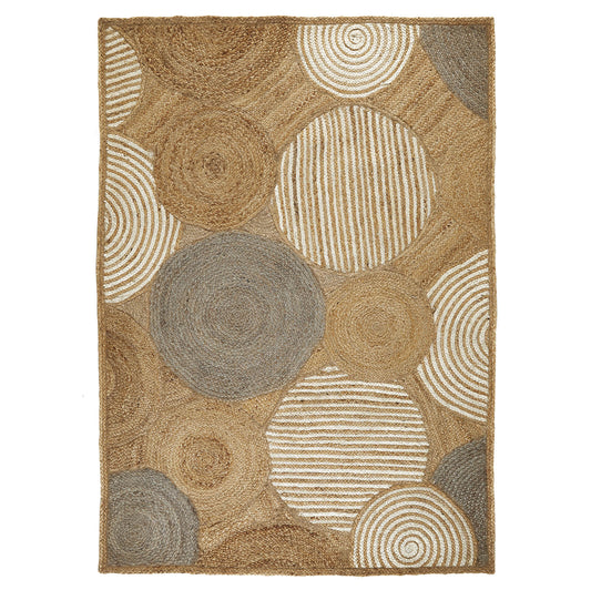 Naturals Circles Natural/Bleach Rug - 160x230