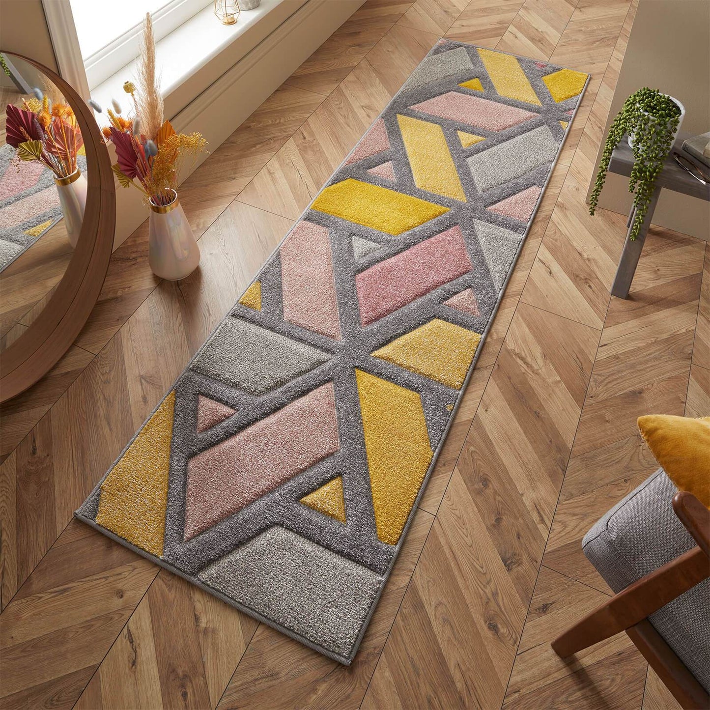 Portland 5153 U Yellow Modern Rugs