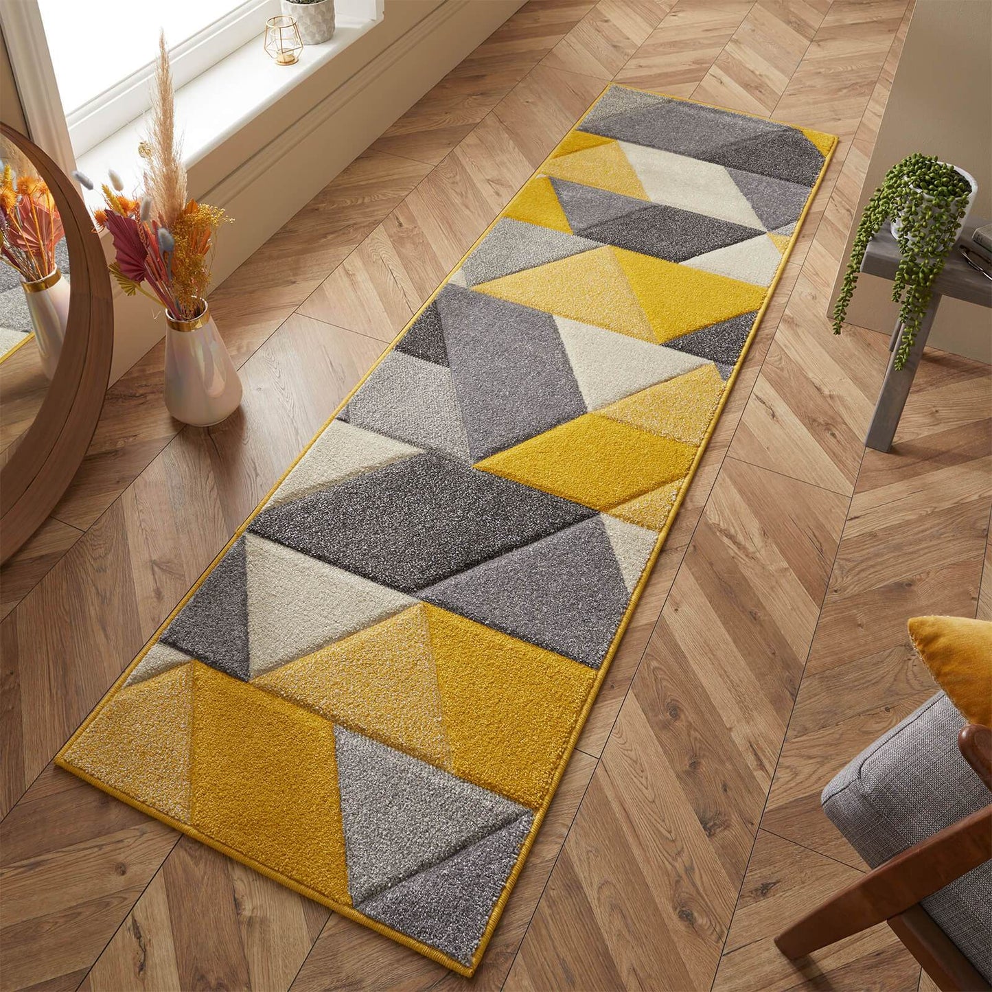 Portland 670 J Yellow Modern Rugs