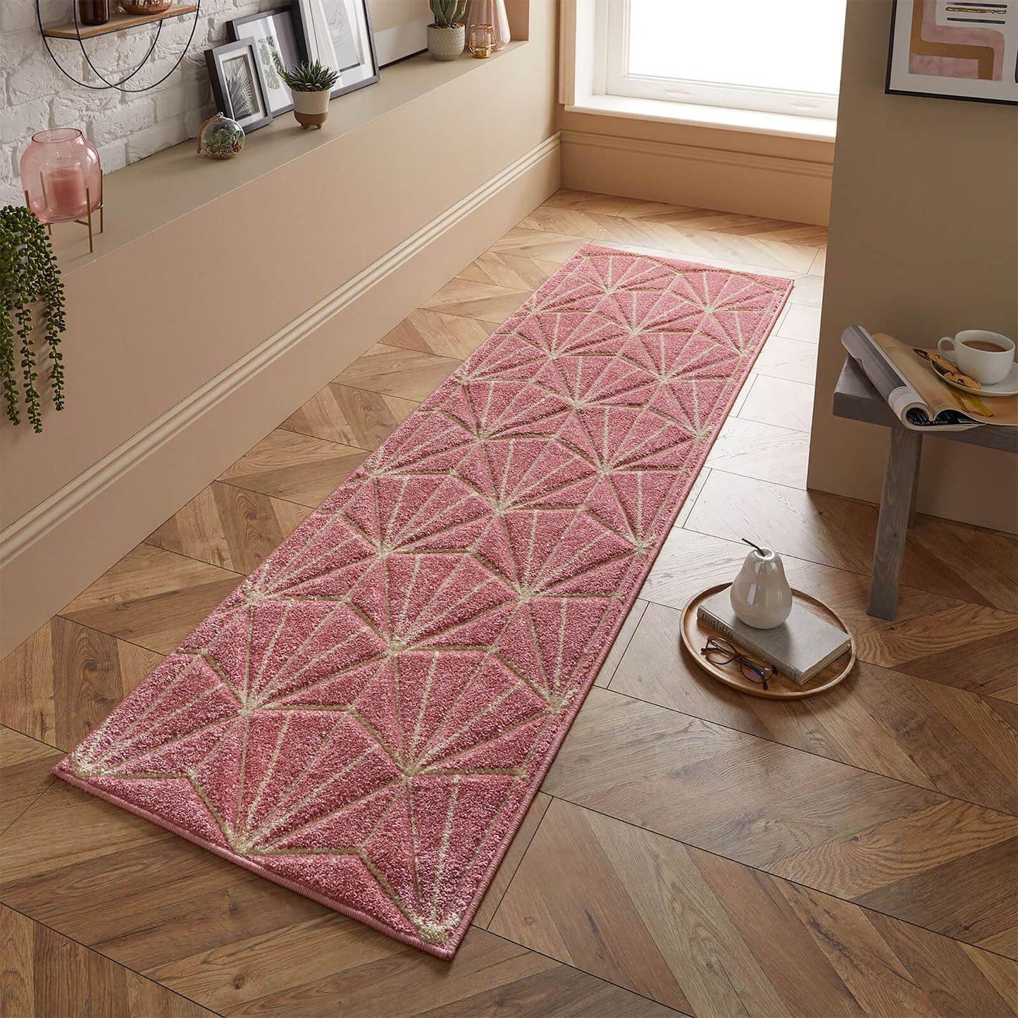 Portland 750 P Pink Modern Rugs